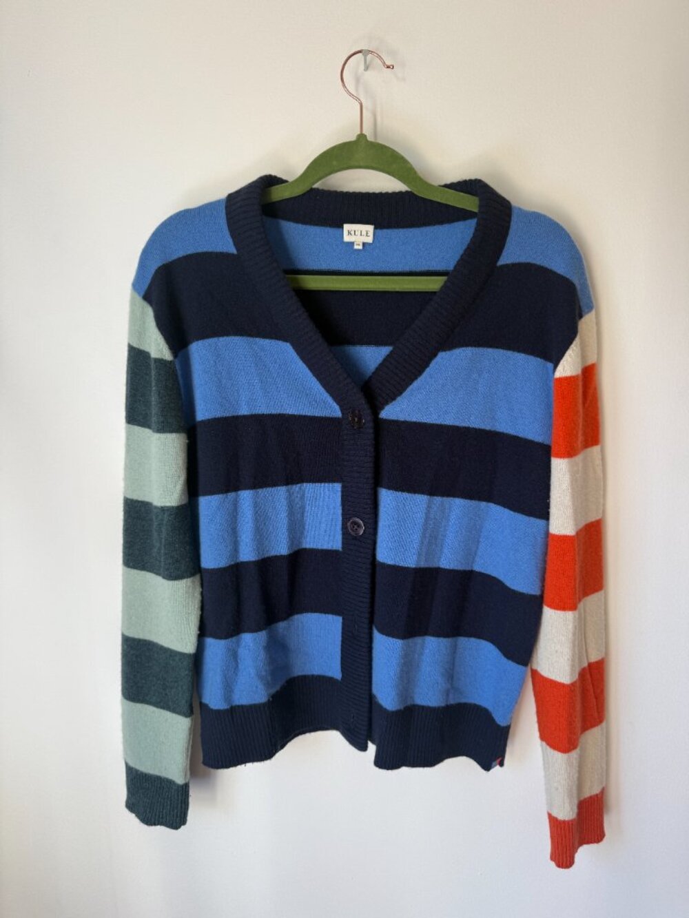 KULE Colorblock Cashmere Remus Cardigan Size XS / S